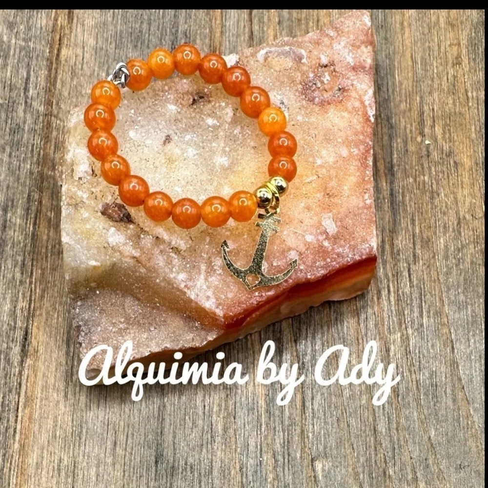 Fall+ Beaded burnt orange Carnelian ring + Virgo Companion.